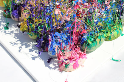Rainbow Colorful Wall Sculpture by Tanbelia