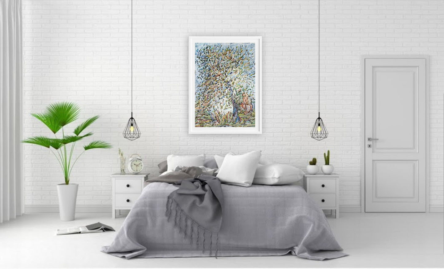 Impressionist Spring Apple Tree Original Painting by Tanbelia