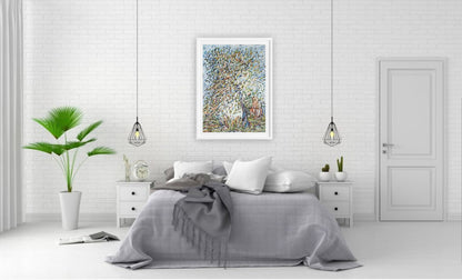 Impressionist Spring Apple Tree Original Painting by Tanbelia