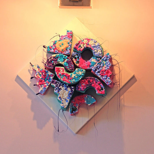 Abstract Plastic Wall Sculpture by Tanbelia