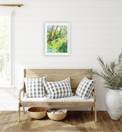 Green River Watercolor Original Painting by Tanbelia
