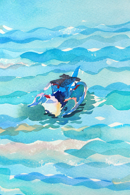 Lembongan Island Watercolor Painting by Tanbelia