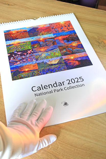 Wall Calendar 2025 with National Parks by Tanbelia