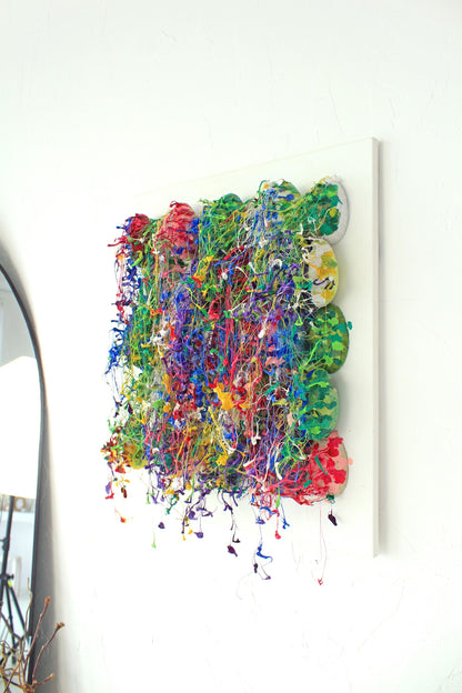 Rainbow Colorful Wall Sculpture by Tanbelia