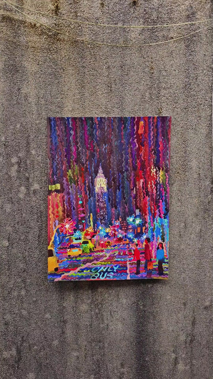New York City Watercolor Painting by Tanbelia