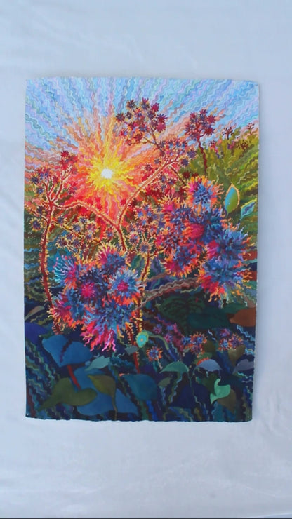 Burdock Watercolor Painting by Tanbelia