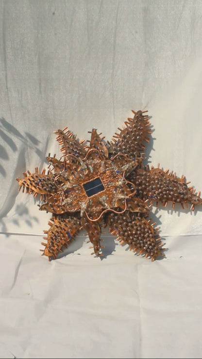 The way to life - Copper Extra Large Wall Sculpture with Light