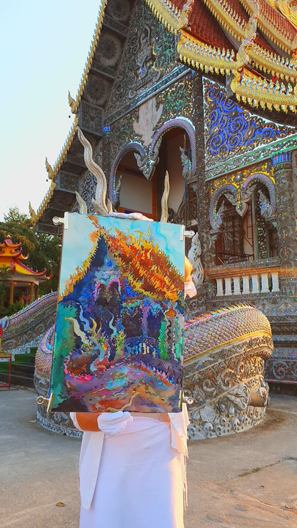 Wat Phrathat Doi Khao Kwai Temple in Chiang Rai by Tanbelia