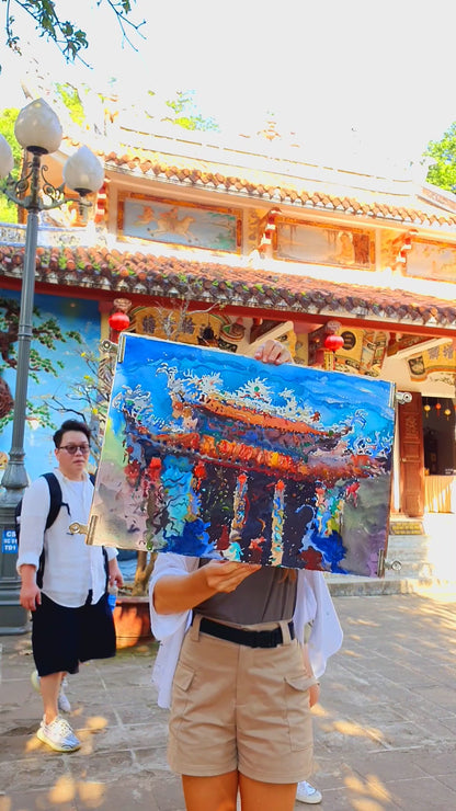 Tam Thai Pagoda in Da Nang in Vietnam by Tanbelia