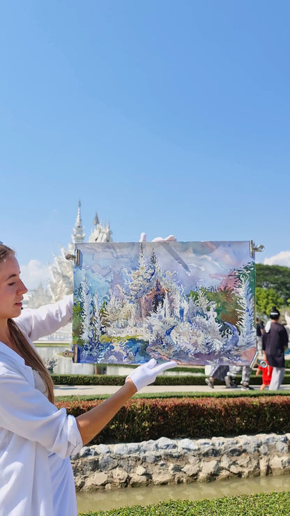 White Temple - Wat Rong Khun in Chiang Rai by Tanbelia