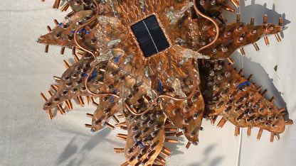 The way to life - Copper Extra Large Wall Sculpture with Light