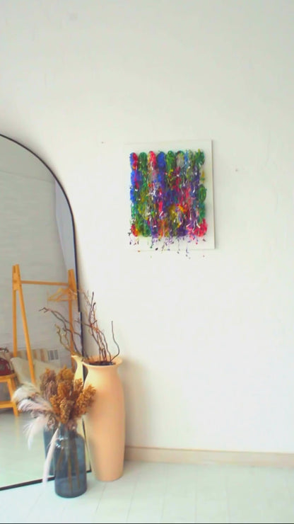 Rainbow Colorful Wall Sculpture by Tanbelia
