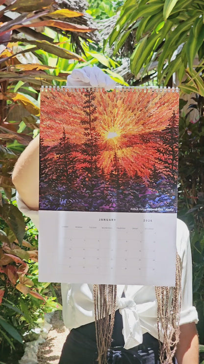 Calendar 2026 with National Parks and Urban Landscapes by Tanbelia