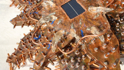 The way to life - Copper Extra Large Wall Sculpture with Light