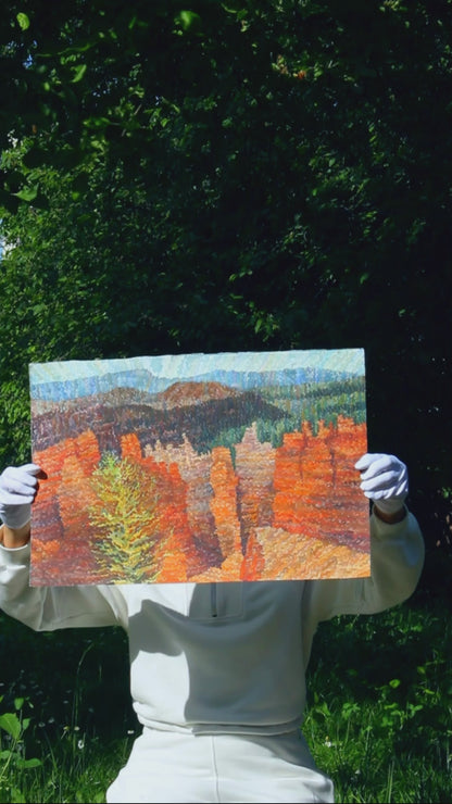Bryce Canyon National Park Watercolor Painting by Tanbelia