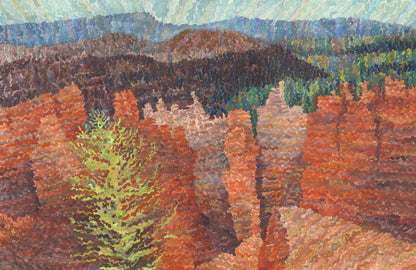 Bryce Canyon National Park Watercolor Painting by Tanbelia