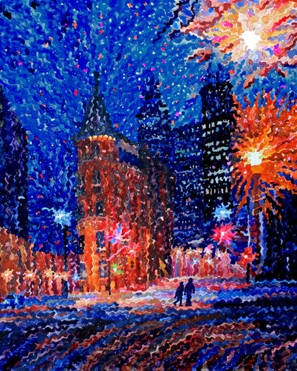 Gooderham Building in Toronto Watercolor Print