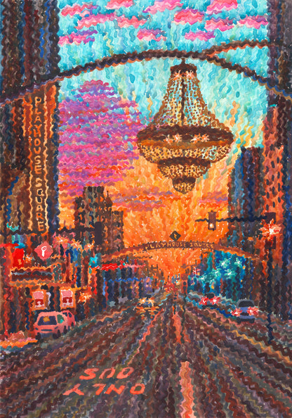 Playhouse Square in Cleveland Watercolor Print